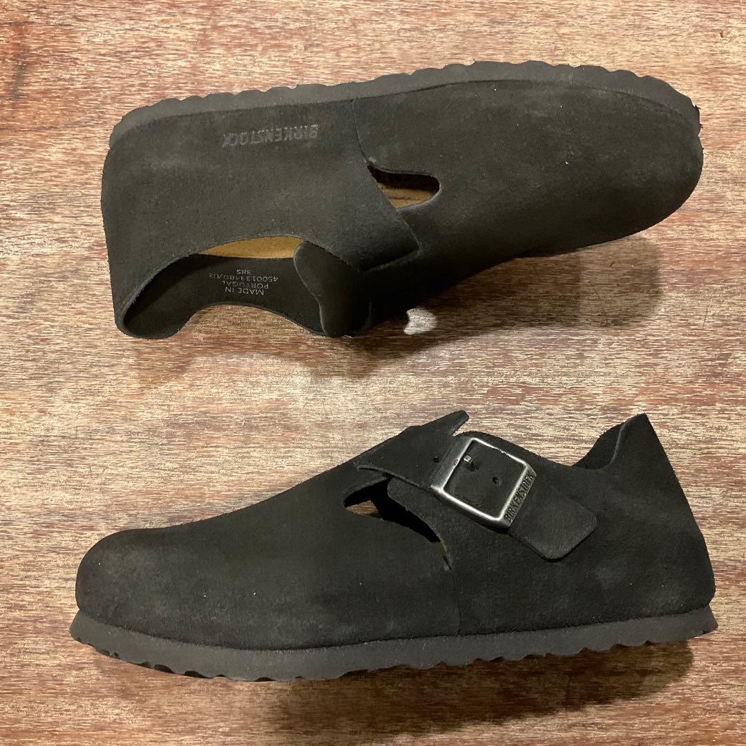 極美品！ビルケンシュトック ロンドン LONDON スエード ブラック 38