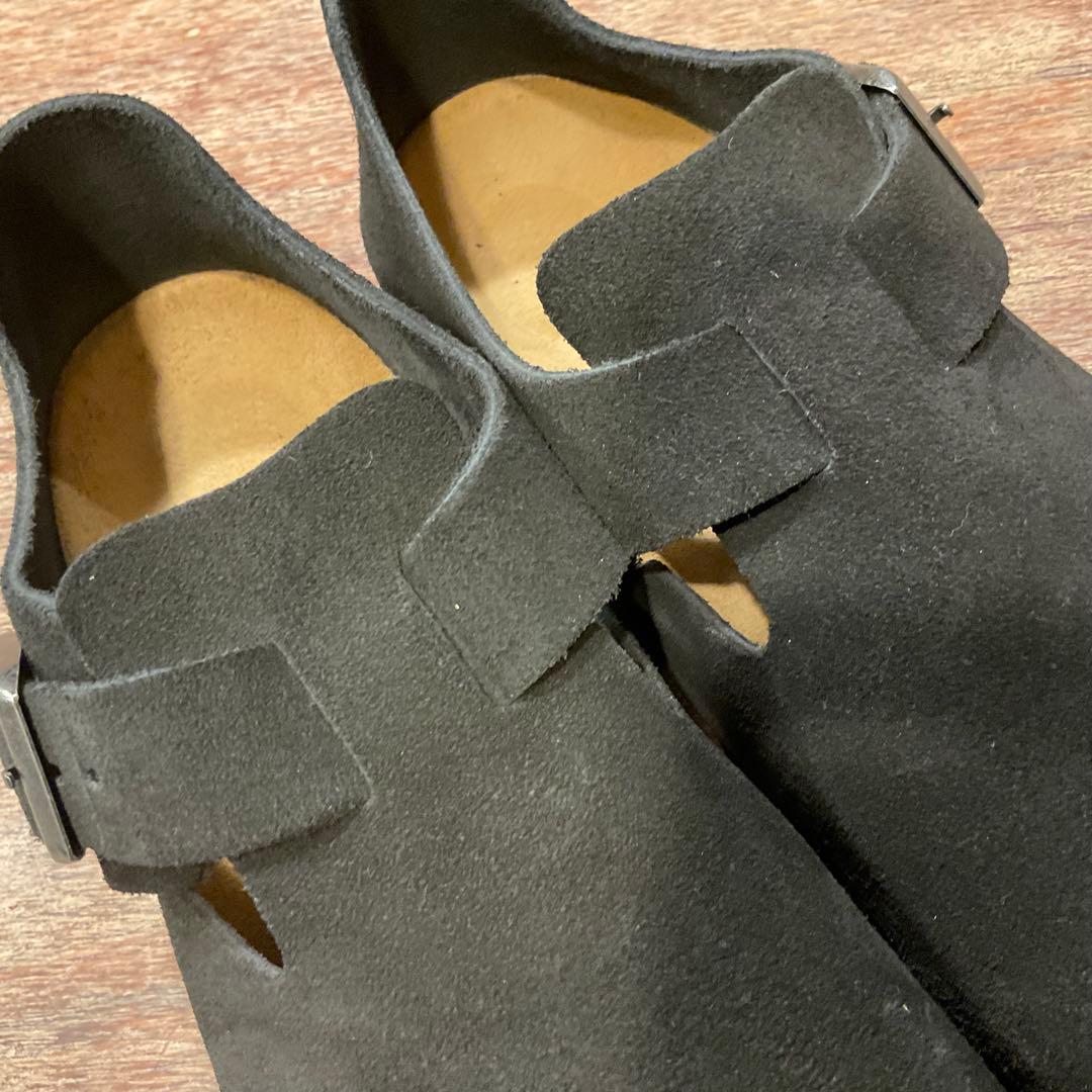 極美品！ビルケンシュトック ロンドン LONDON スエード ブラック 38