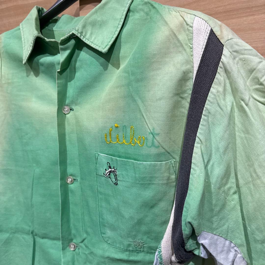 着画あり　60's 60年代 ボウリングシャツ XL