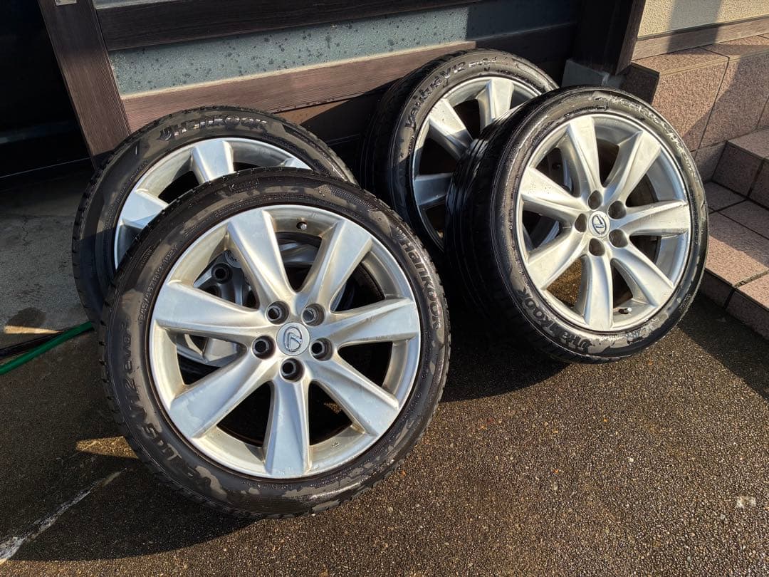 純正ホイール　レクサス600h 245/45ZR19 夏タイヤ 5スポーク