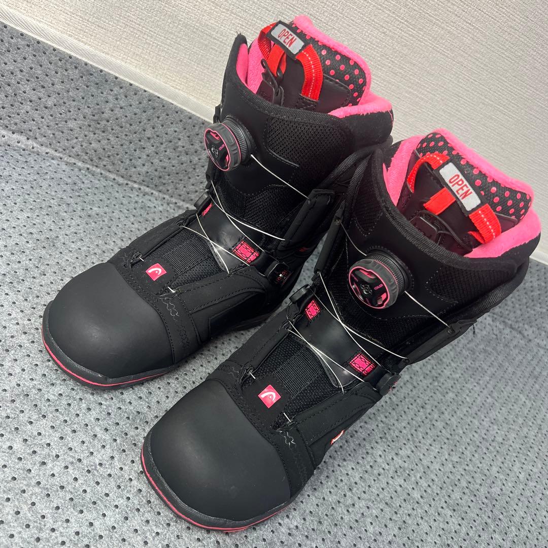 数回使用 人気サイズ24.5cm HEAD FIVE WMBOA スノボブーツ