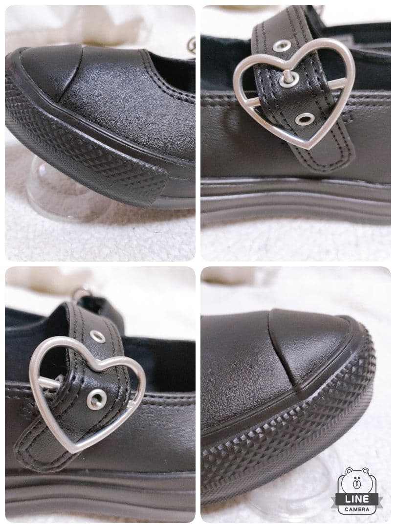 雨の日最適！オールスター　ライト　ＰＬＴＳ　ＭＪ　ハートバックル　レインシューズ