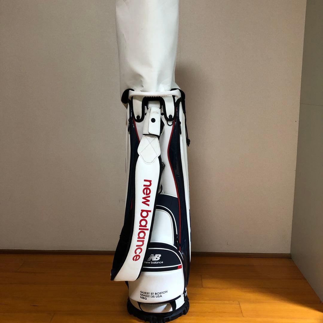 ニューバランス new balance キャディバッグ ホワイト フード付き