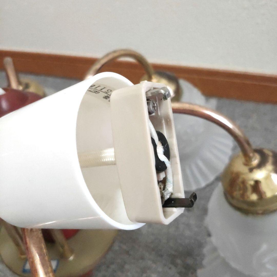 【Wab 】kishima 6灯 シャンデリア 取り付け簡単シーリングライ