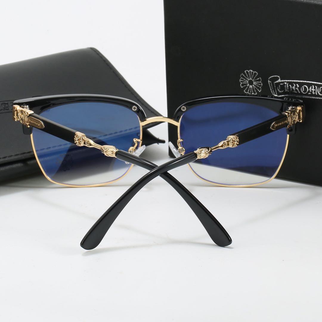 装飾ゴールド伊達メガネ 「クロムハーツ好き必見‼︎」メガネ サングラス