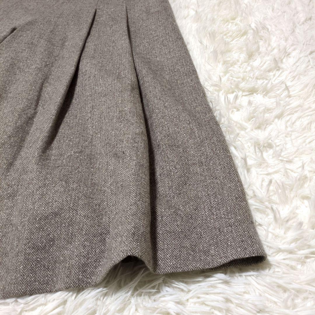 タグ付き 24AW 23区 シルクネップヘリンボーン ガウチョ パンツ 48