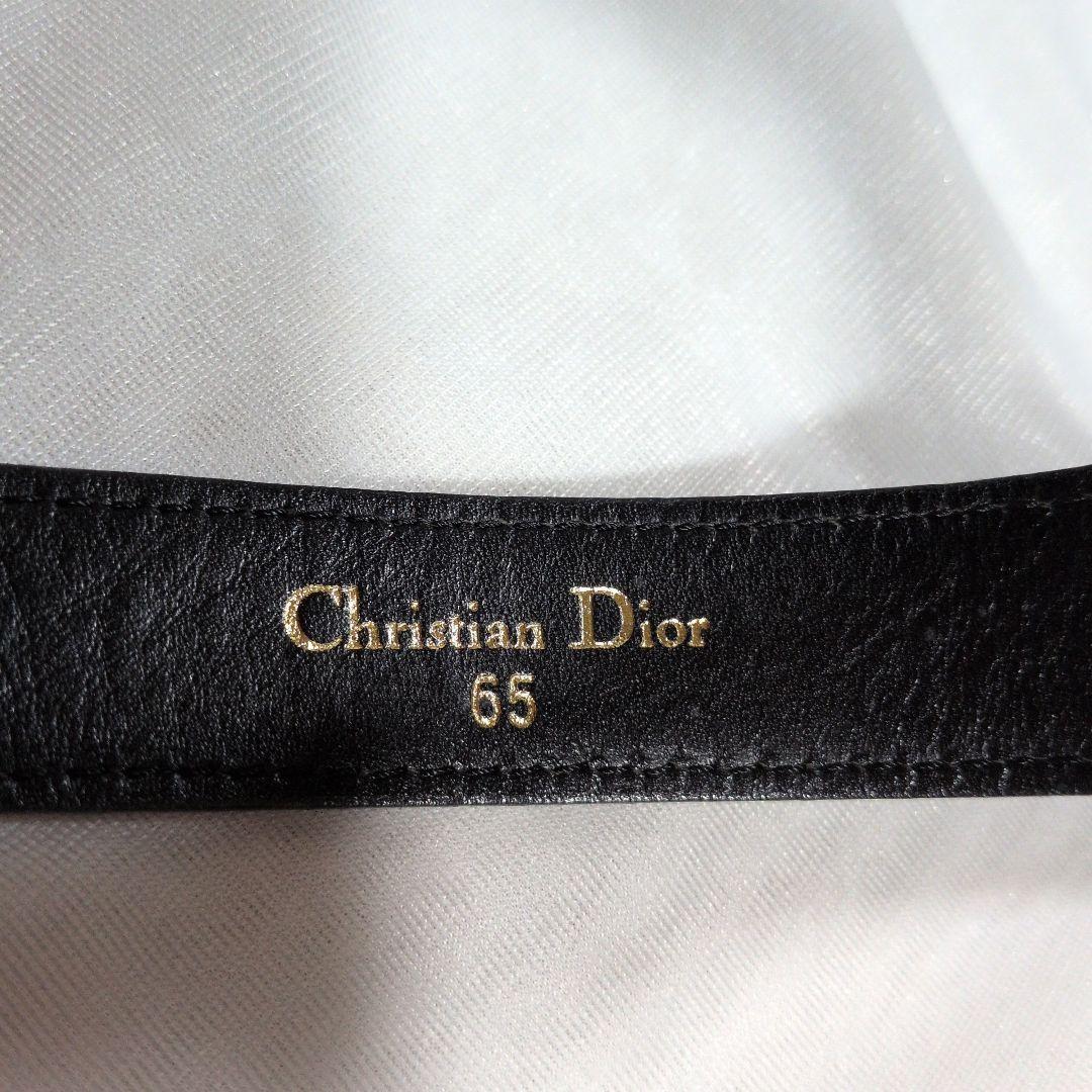 希少デザイン　クリスチャンディオール　ベルト　ゴールドチェーン 革