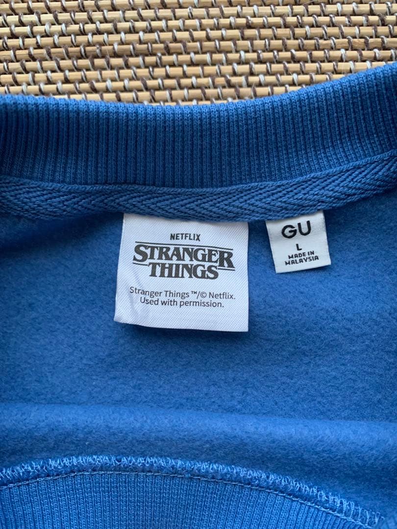 GU ストレンジャーシングス WSQK ヘビーウェイトスウェットプルオーバー L