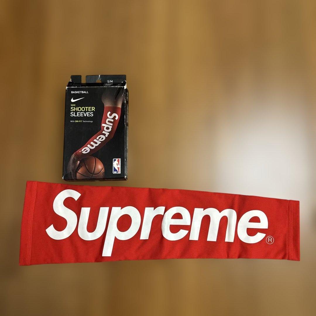 NIKE×supremeアームスリーブ レッド SMサイズ【片方のみ】新品