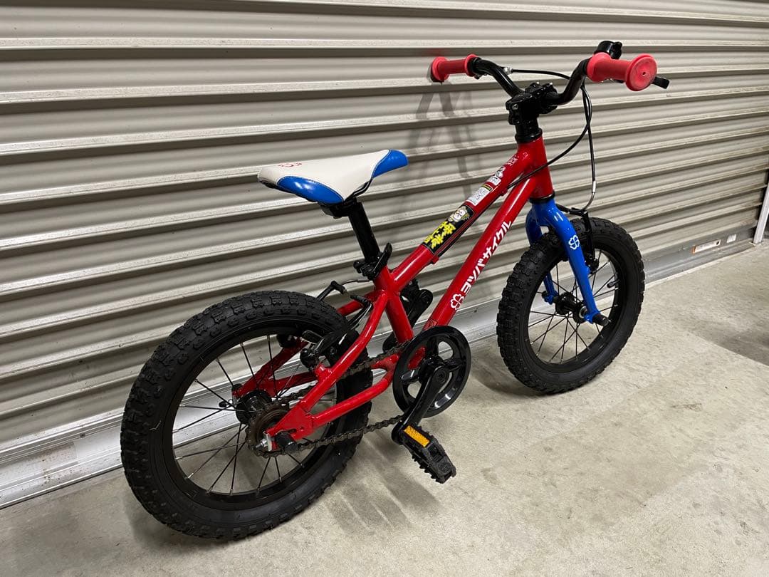 ヨツバサイクル　14インチ レッド/ブルー