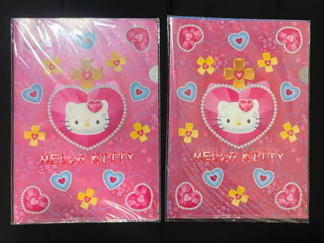 【新品】2004年 ハローキティ クリアファイルセット5柄 (5枚入)×2set
