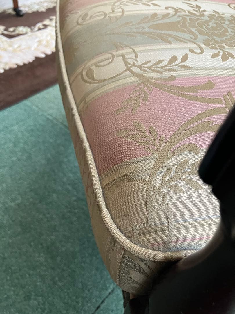 お値下げ　アンティーク　肘掛け　椅子1人掛け　英国風　家具の老舗マルニ　木工製