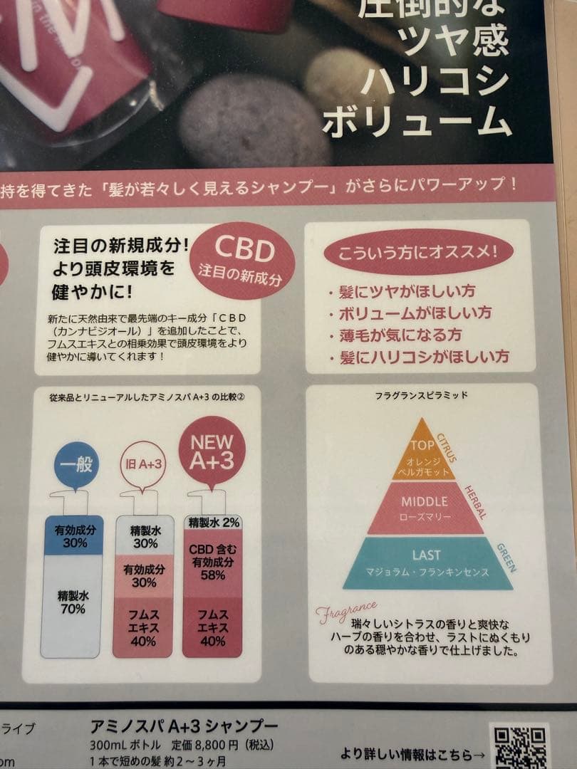 フルビオジャパン AMINO SPA 4+3 シャンプー 600mL