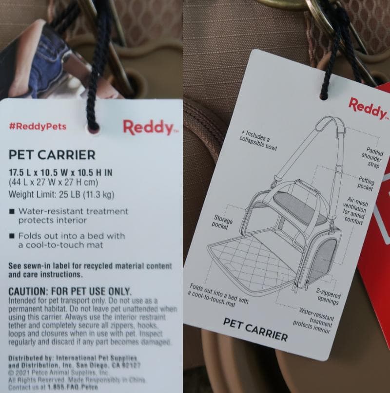 新品 Petco Reddy ペット ドッグ キャリー インポート 輸入 犬 猫