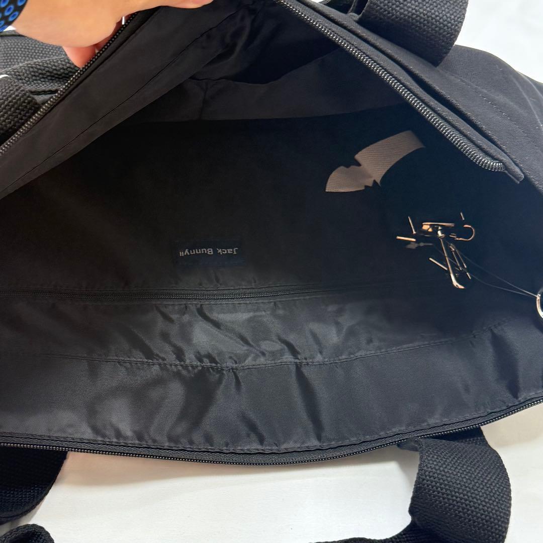 Jack Bunny ドラえもん BIGトートバッグ／ボストンバッグ　ブラック