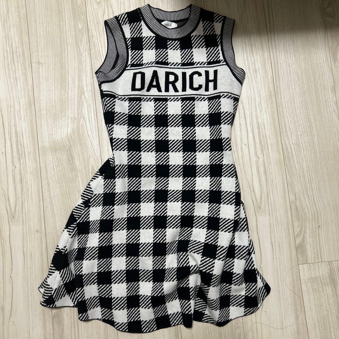 Darich ダーリッチ ギンガムチェックフレアミニワンピース freesize