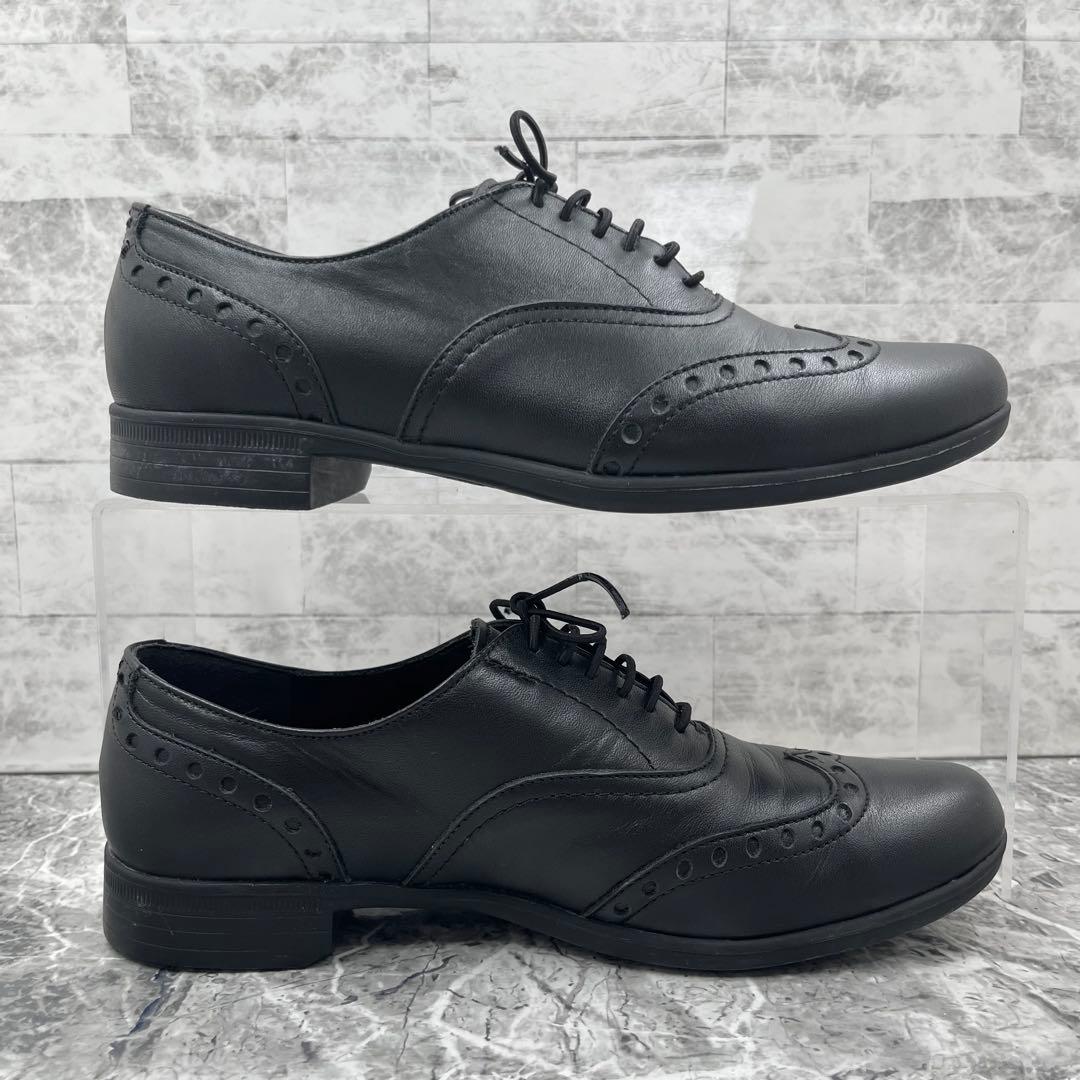 【美品】 ショセ トラベルシューズ 革靴 23cm ブラック 晴雨兼用 レザー