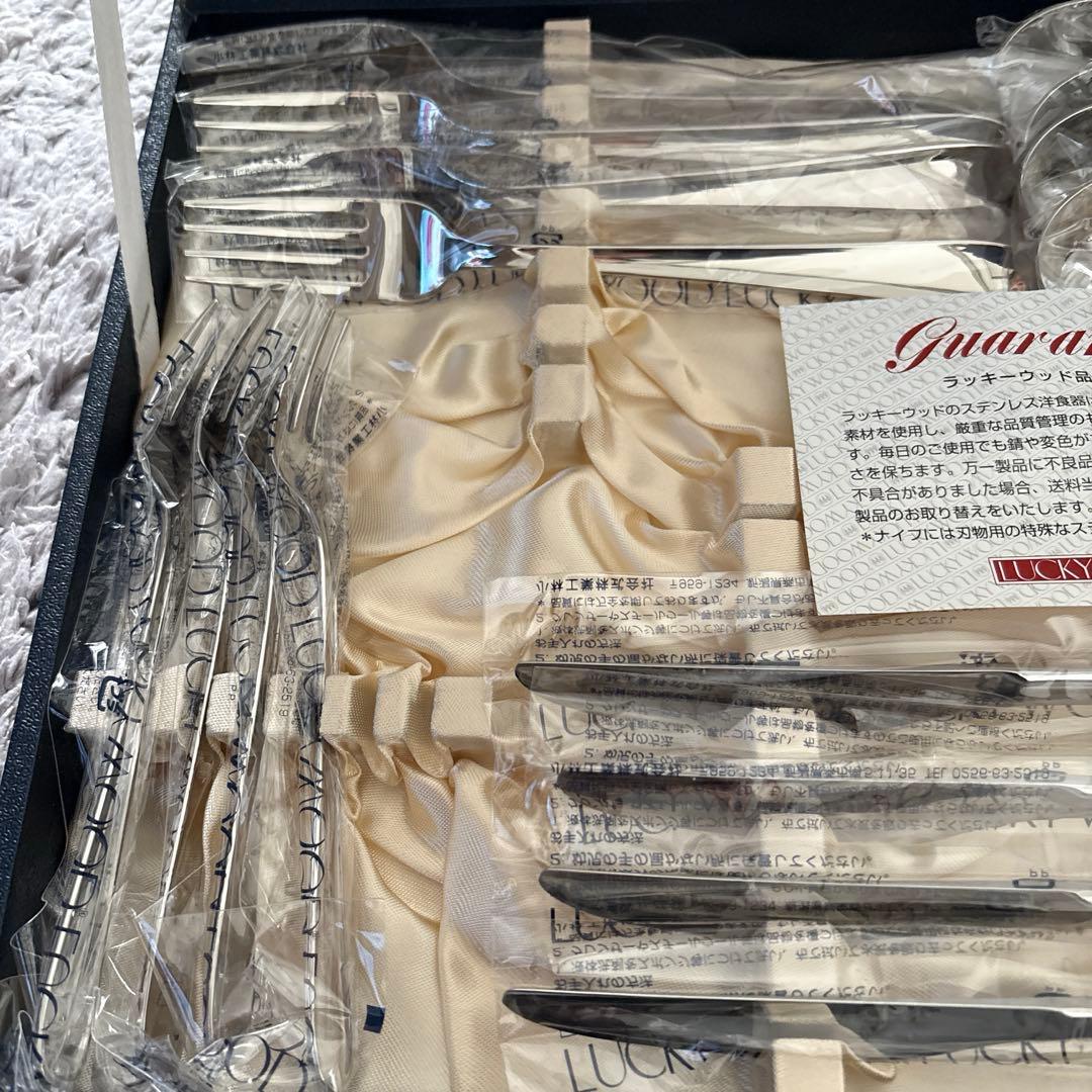 新品☆LUCKYWOOD カトラリーセット 4 X ５種類20本セット