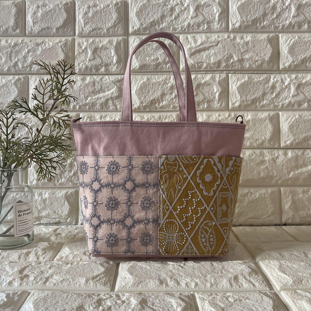 ミナペルホネン ハンドメイド トートバッグ ショルダーバッグ バッグ サブバッグ