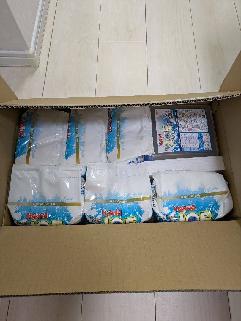 善玉バイオ洗剤　Hybrid JOE 洗濯洗剤 6袋入り＋詰替え容器