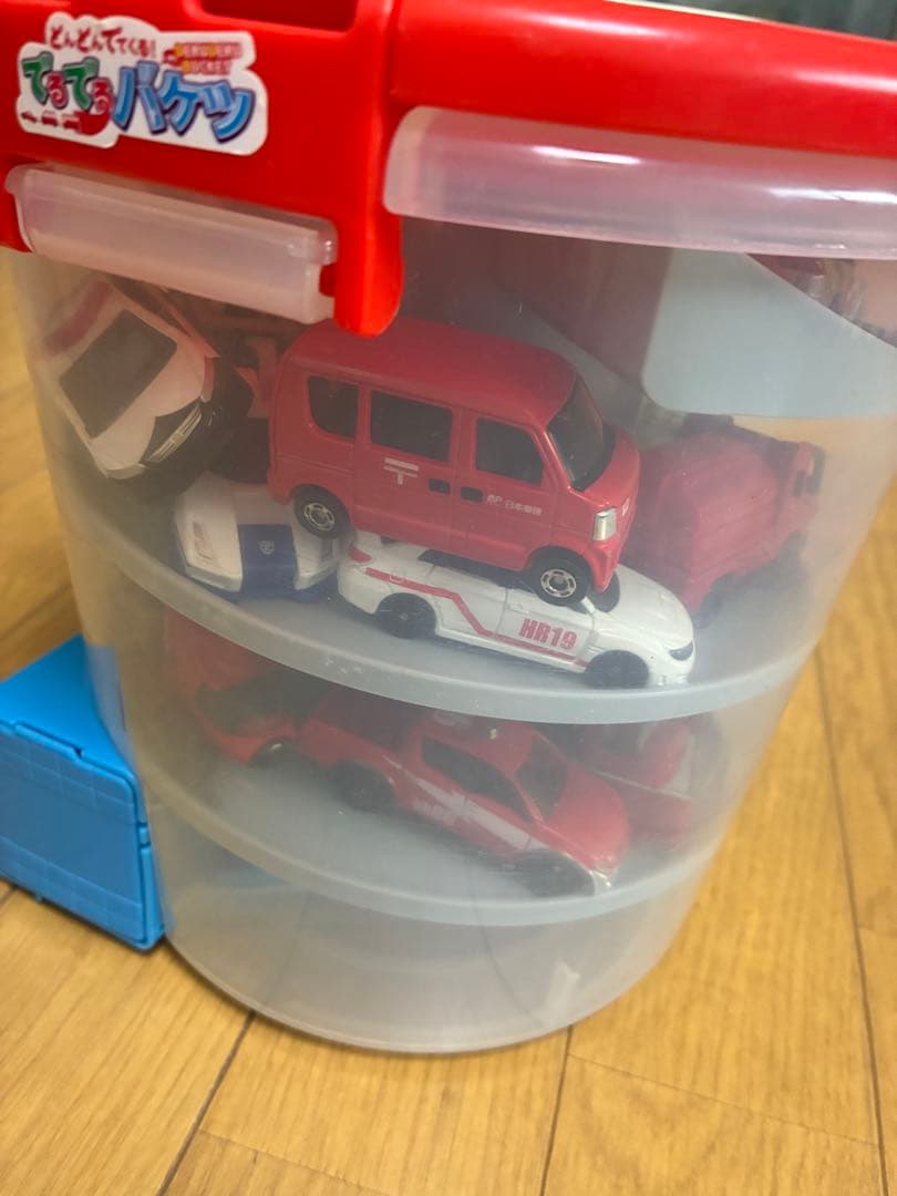 ミニカーセット 21台 収納バケツ付き
