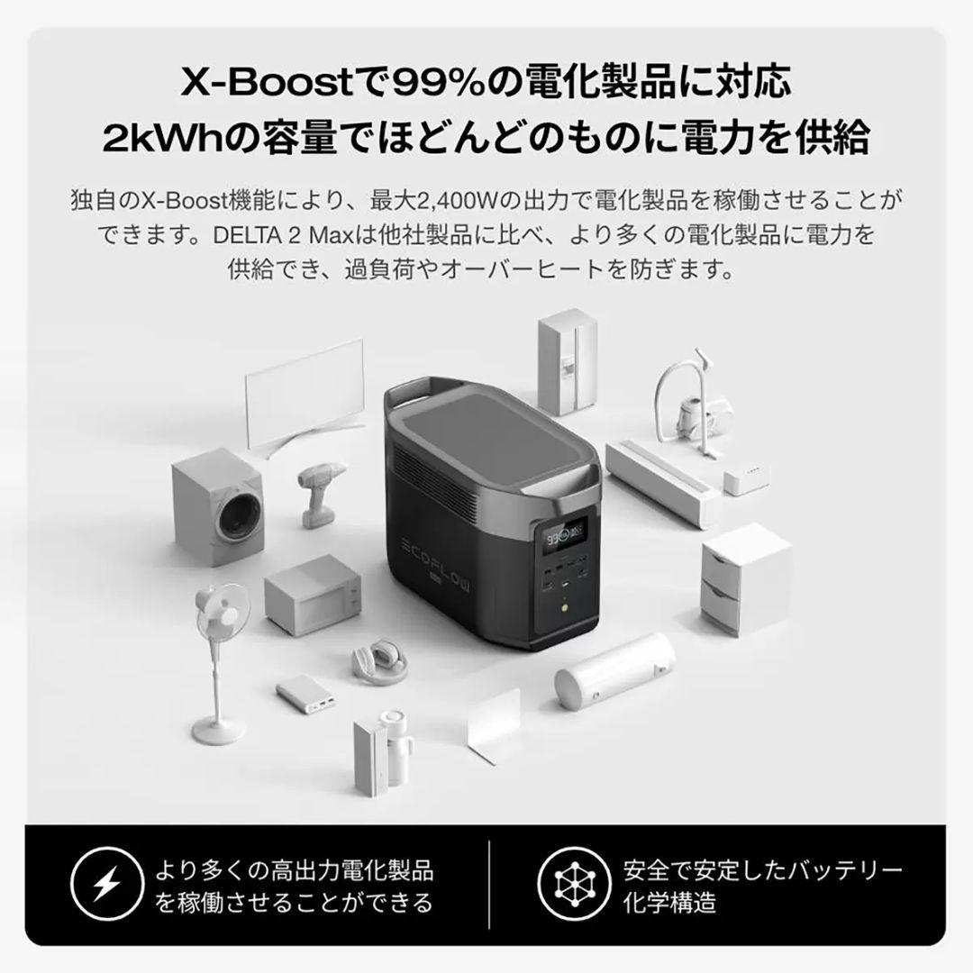 EcoFlow(エコフロー) ポータブル電源 デルタ２マックス
