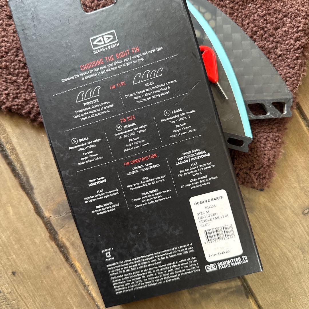 OCEAN+EARTH OE-3 SPEED サーフボードフィン定価¥18480