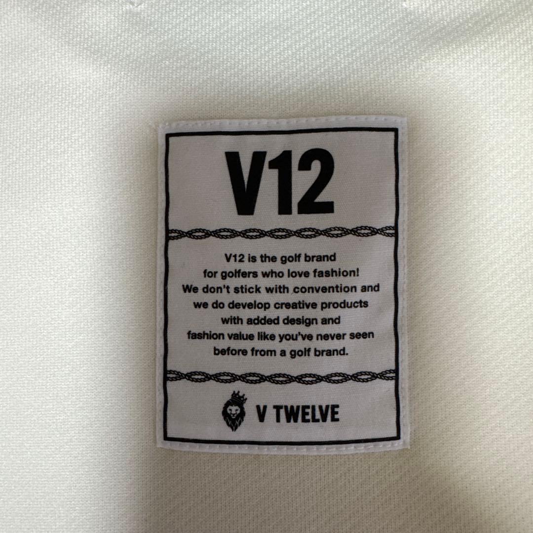 [V12] ゴルフ　新品 クリーム色 ポロシャツ