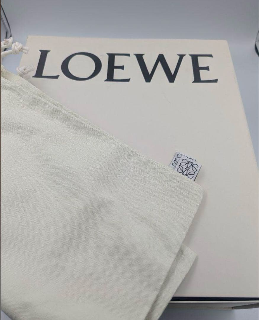LOEWE ロエベ ブラックレザー リボン ミュール 定価15万円