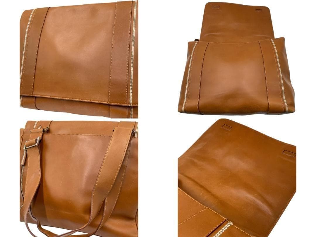 dunhill/ダンヒル レザー ショルダーバッグ メッセンジャーバッグ