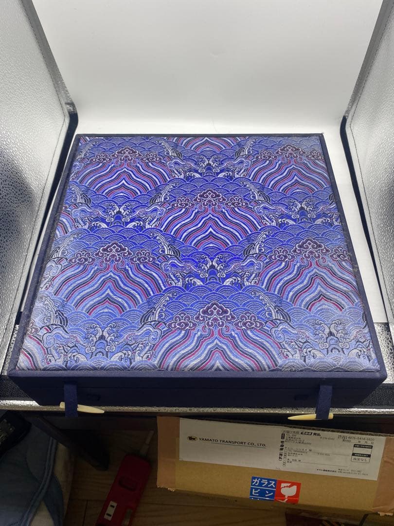 中国　景徳鎮製　李？作家絵皿　元箱付　　引越しのため　売り尽くす