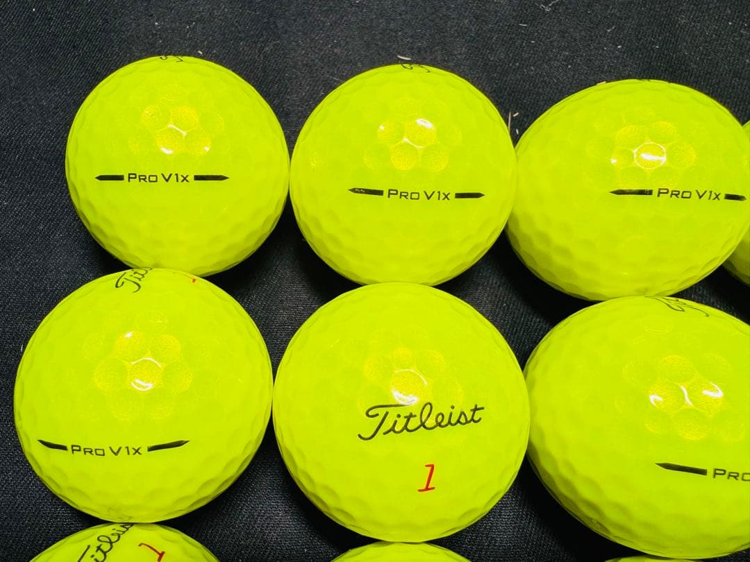最新 タイトリスト PRO V1X 2025年モデル 20個　　イエロー