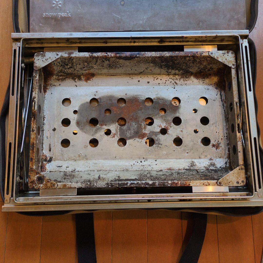 【使用感あり・格安】スノーピーク リフトアップBBQ BOX（専用収納袋付）