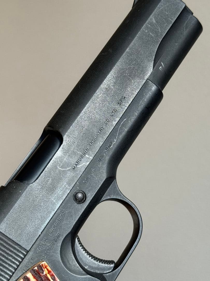 マルシン コルト M1911A1 HW ガバメント 象牙風グリップ モデルガン
