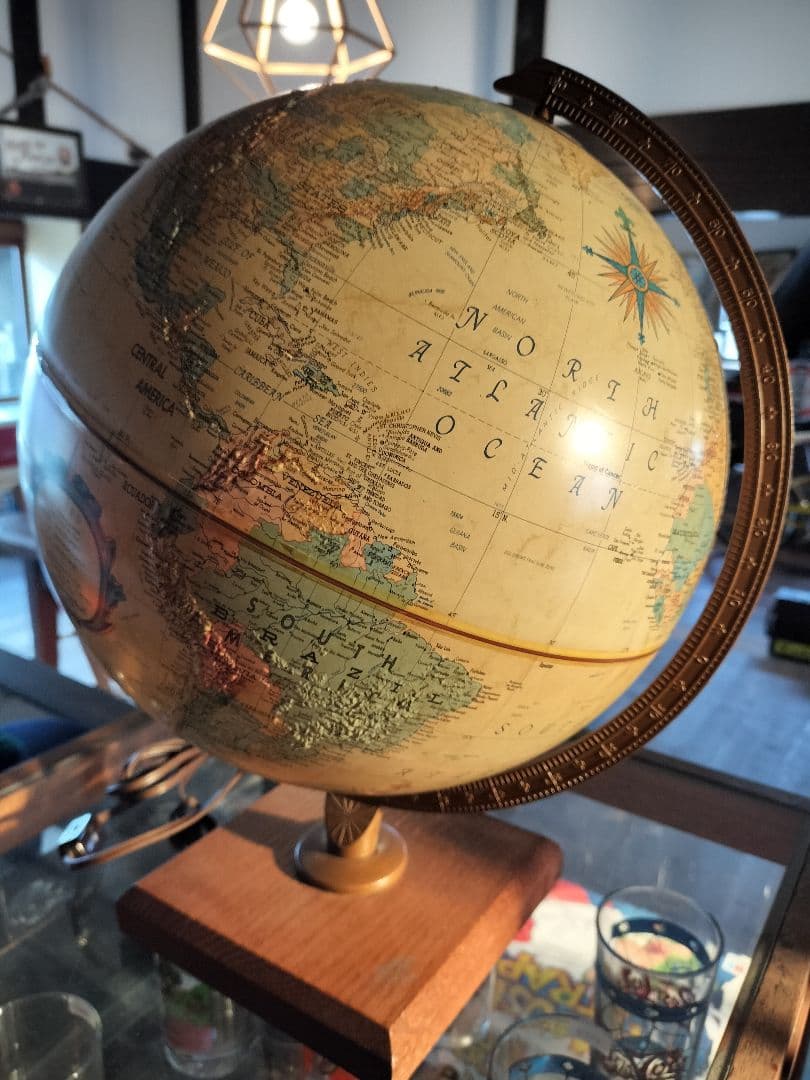 t*8様 Replogle 地球儀 約30cm 木製スタンド付き
