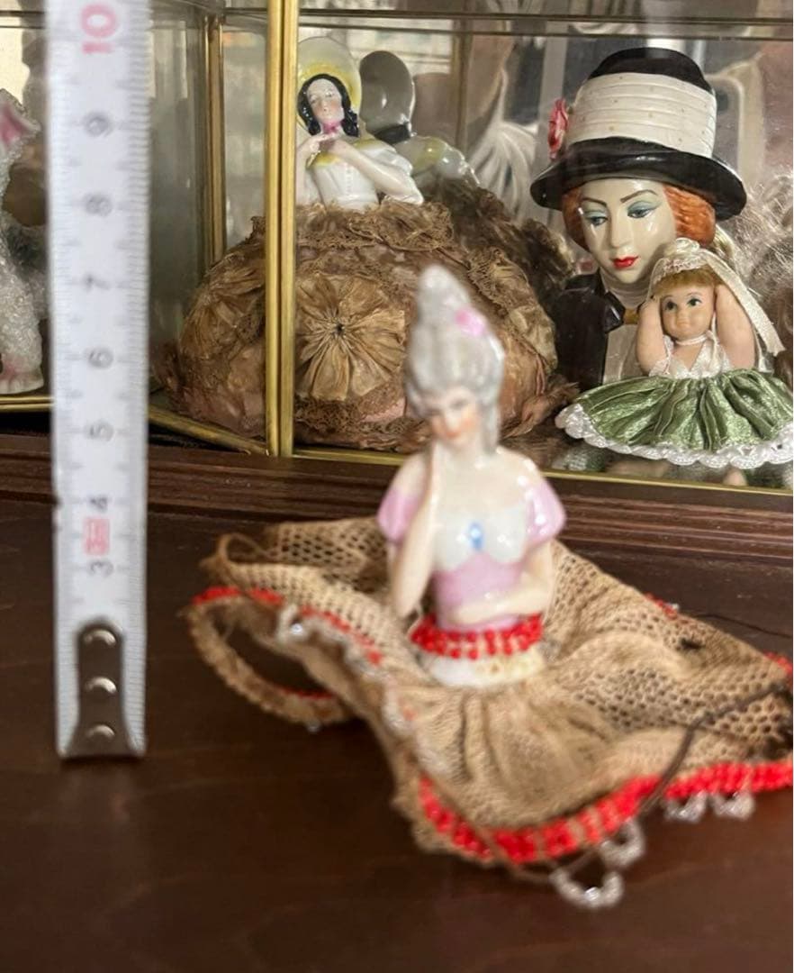 フランス　アンティーク ピンクッション ドール ハーフドール