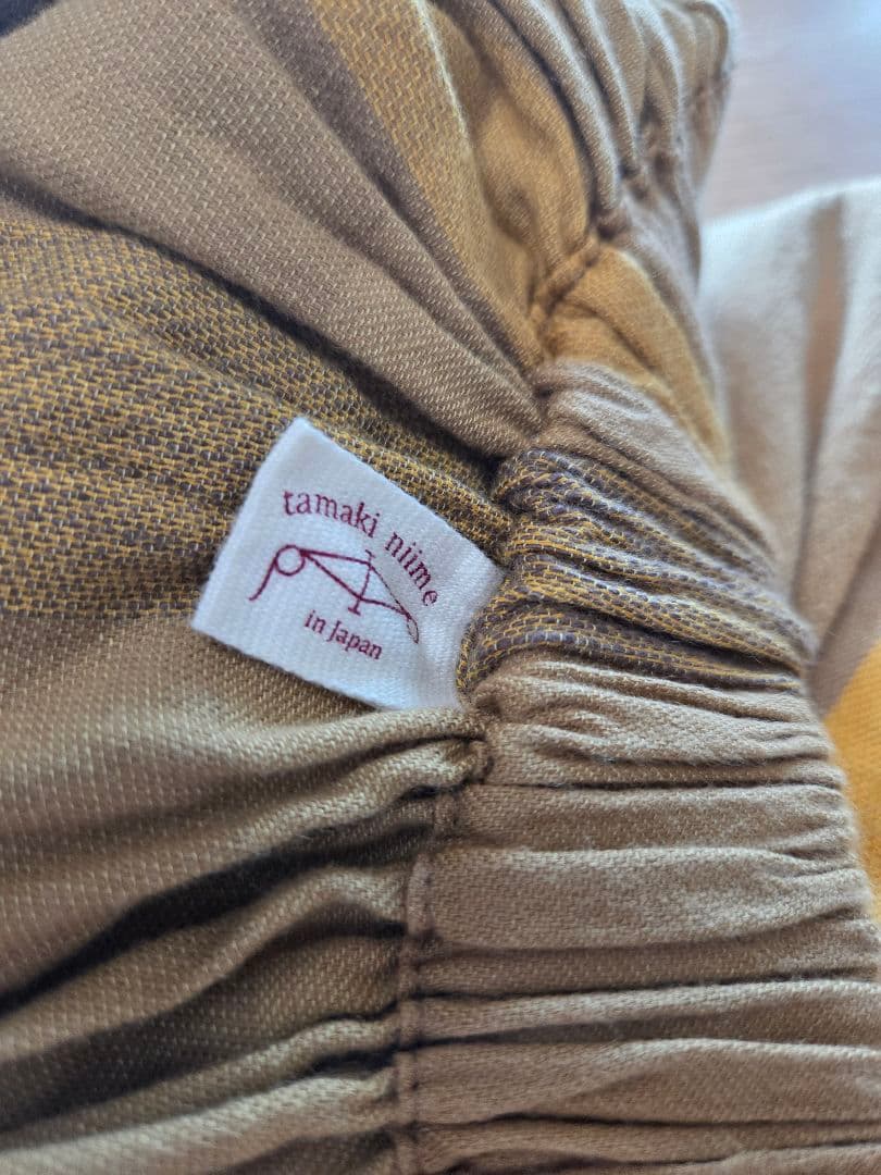 tamaki niimeタマキニイメ　ワイドパンツロング　イエロー