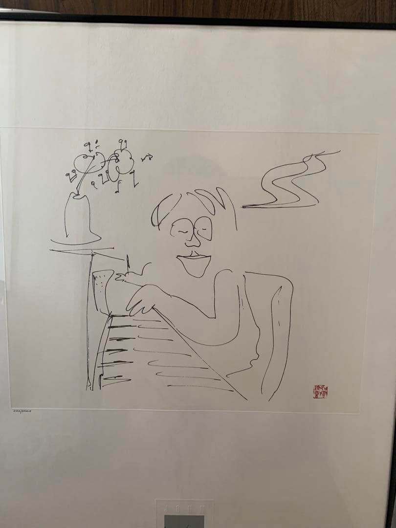 激レア　ジョンレノン リトグラフ baby piano 巨大アート ビートルズ