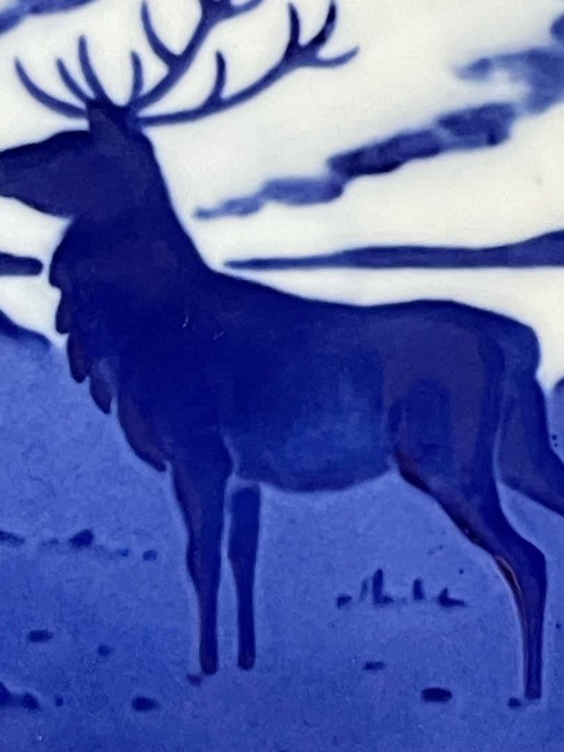 ロイヤルコペンハーゲン 1960年 牡鹿 イヤープレート クリスマスプレート