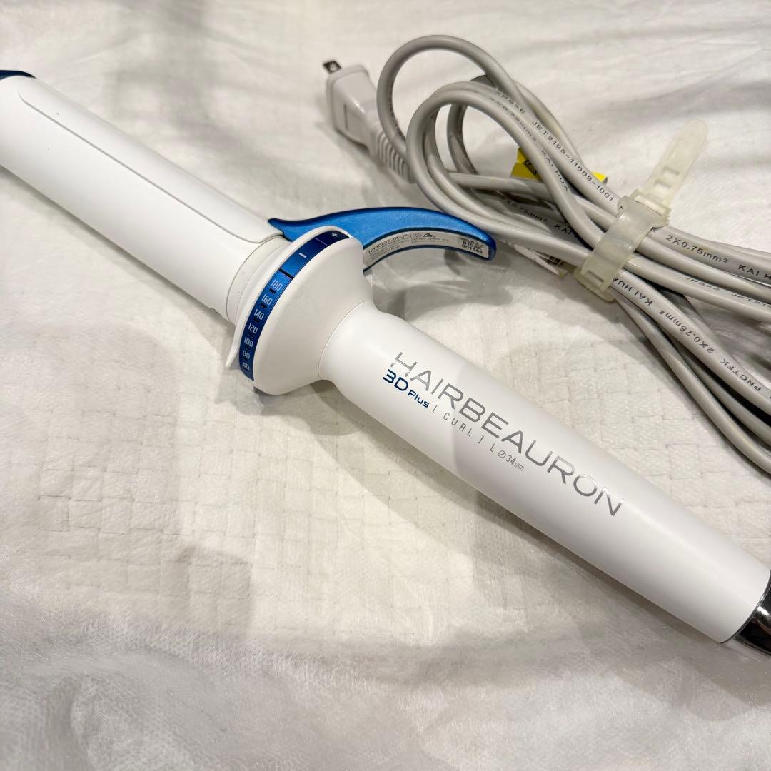 HAIRBEAURON 3D Plus カールヘアアイロン 34mm