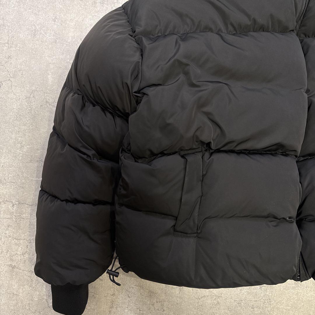 みーこ　ドロールドムッシュ 肉厚 ダウンジャケット 短丈 M 黒 吾亦紅