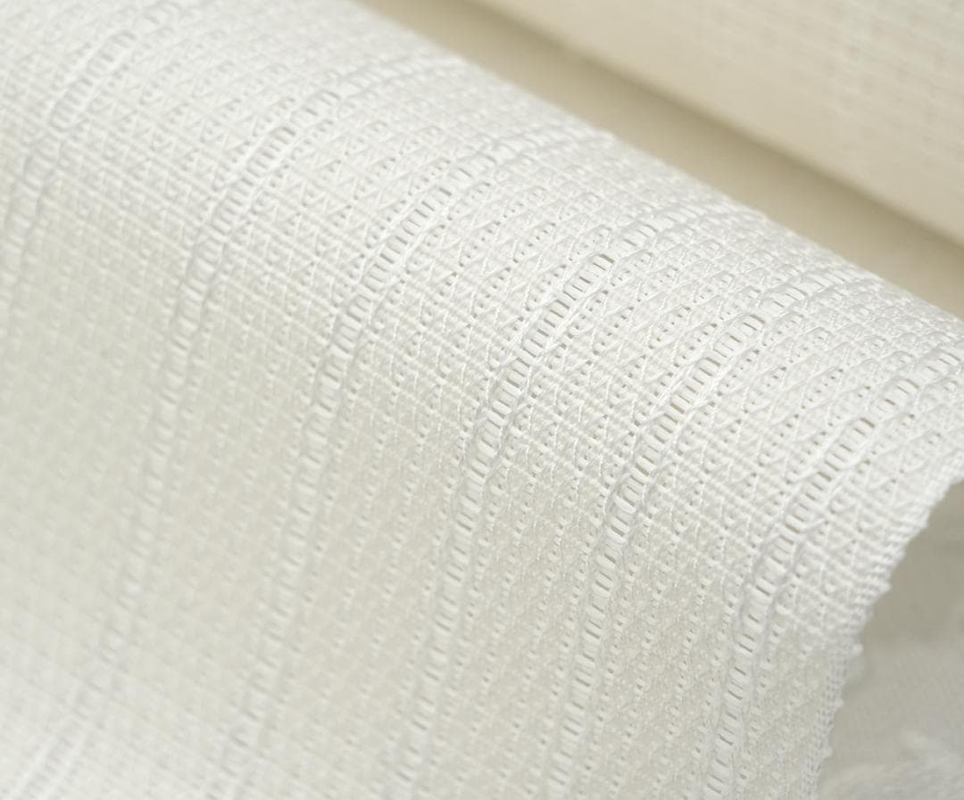 新品 博多織 夏物 単衣半幅帯 西村織物【粗紗】総暈し白々 帯端処理加工込み