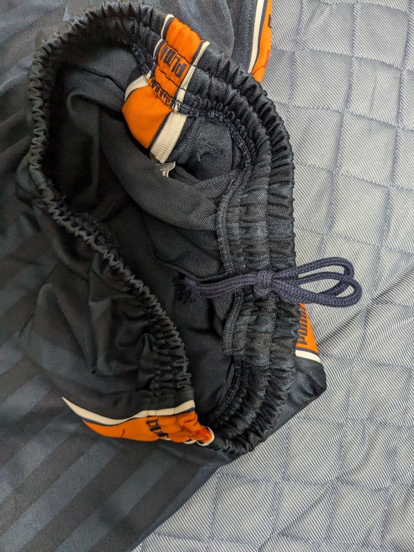 【希少 美品】プーマジャージ（プージャー）上下 XOサイズ ネイビー×イエロー