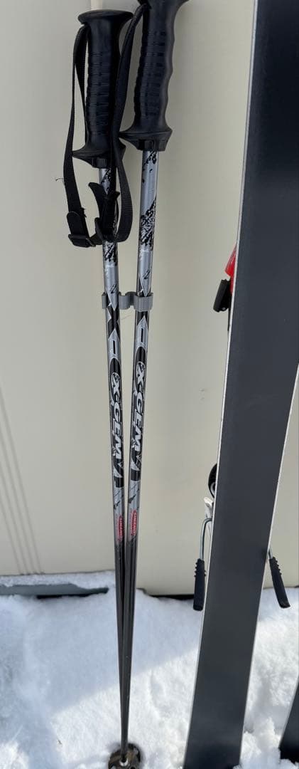 KASTLE スキー板 ビンディング付き ストック付き