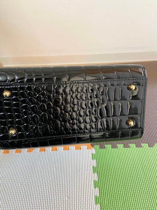 銀座マリー 鞄 ハンドバッグクロコダイル型押し