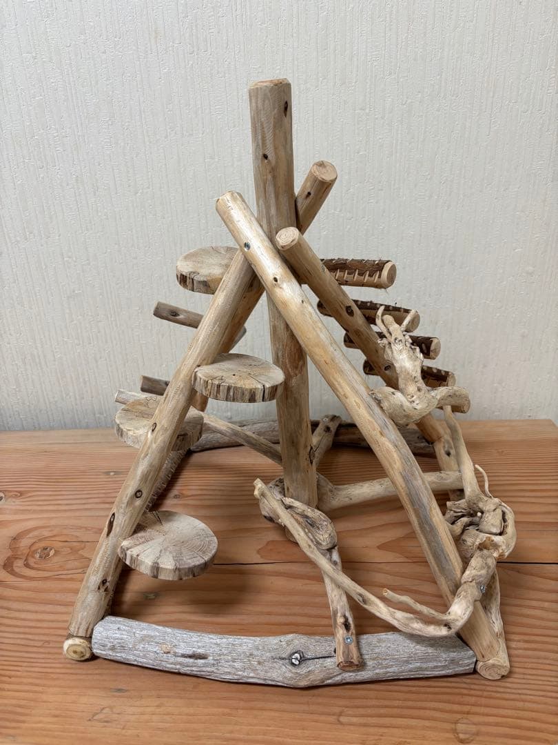 鳥インコ止まり木 流木吊り下げ式バードアスレチックバードジムバードトイパーチ