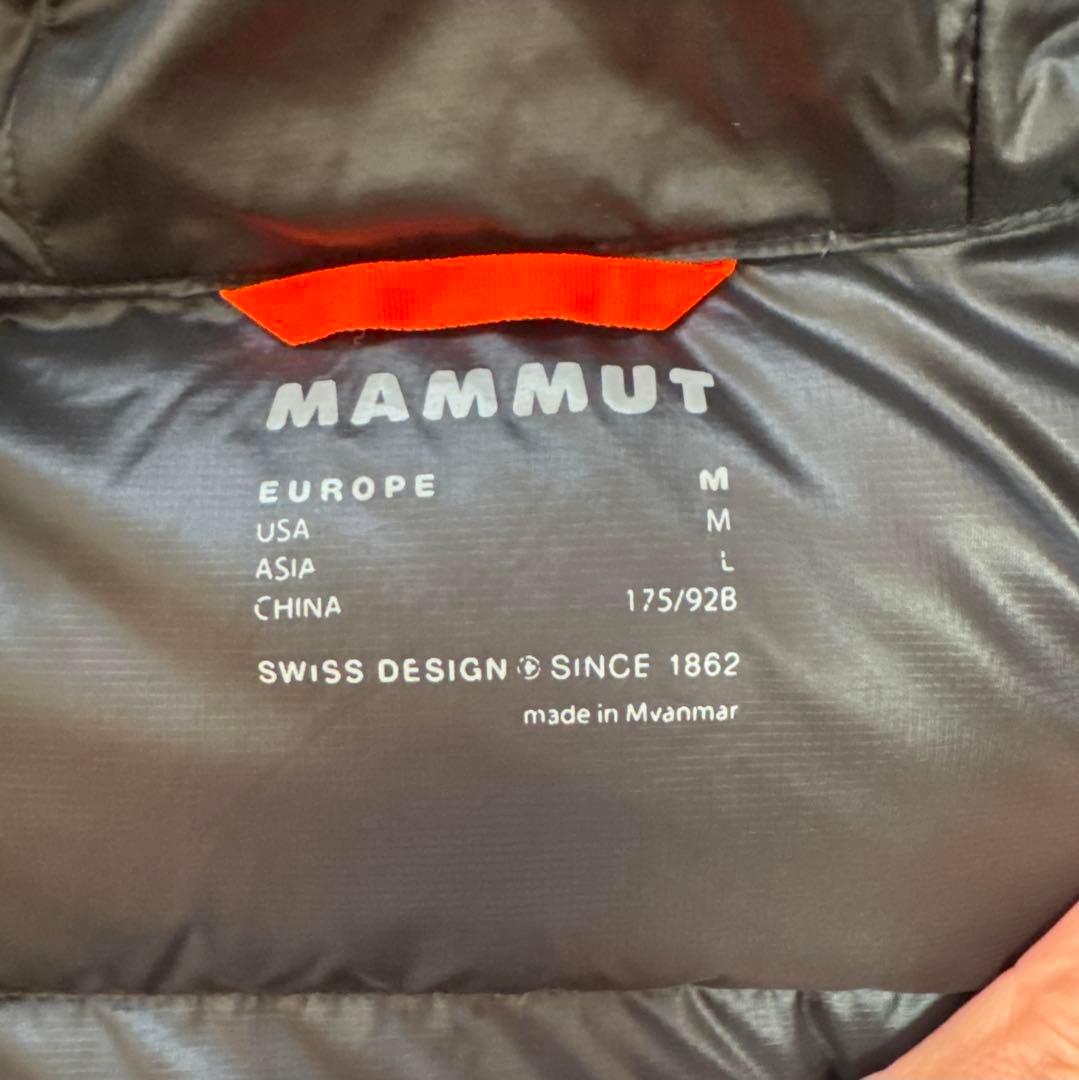 マムート ダウン Xeron フーデッドジャケット 黒 L メンズ