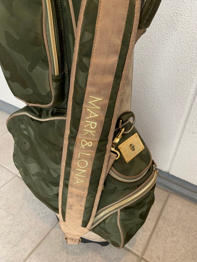 MARK&LONA スカル　カモプラージュ　キャディバッグ　スタンドバッグ