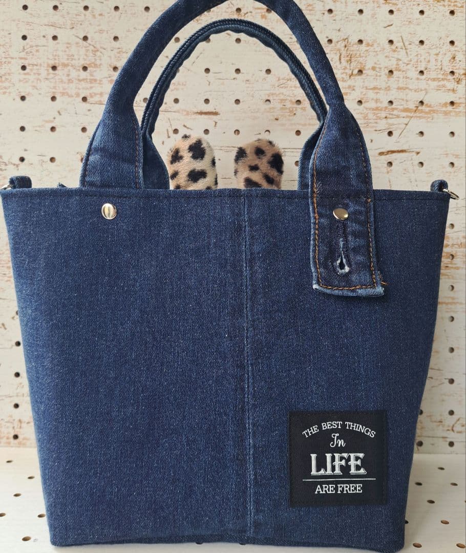 m*i様 コヤンイサムチョン　リトルサンダー　デニムリメイクトートバッグ