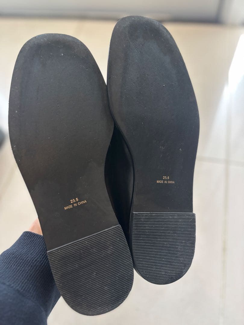 ADAM ET ROPE' ミニマルデザインローファー　23.5㎝　ブラック